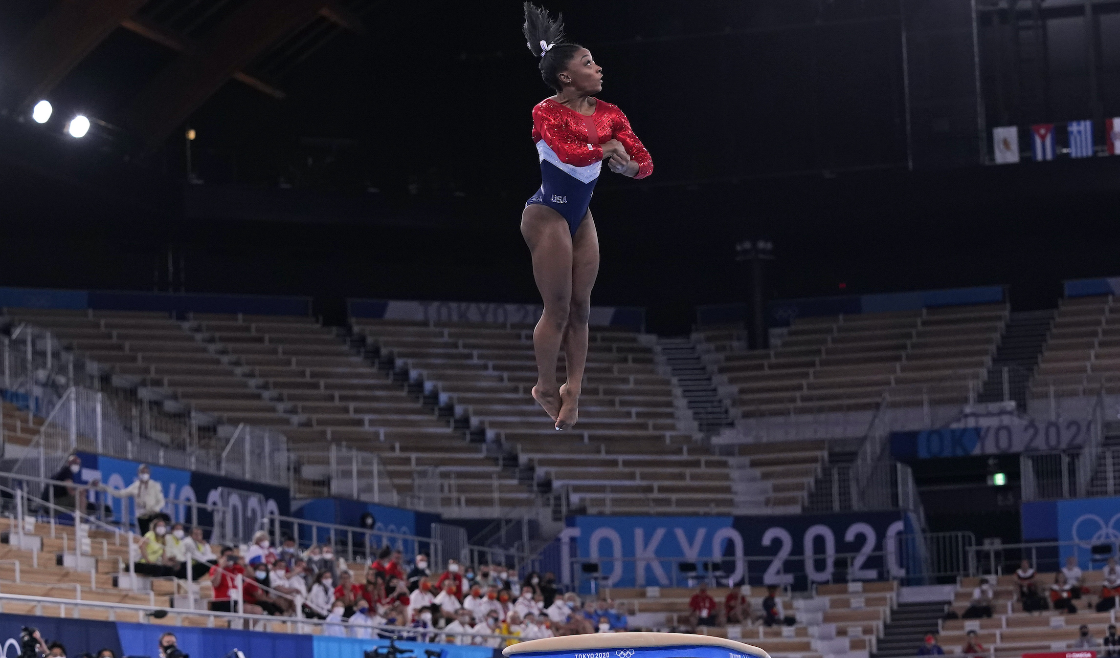Top US gymnast Simone Biles out of team finals, Russia takes the gold