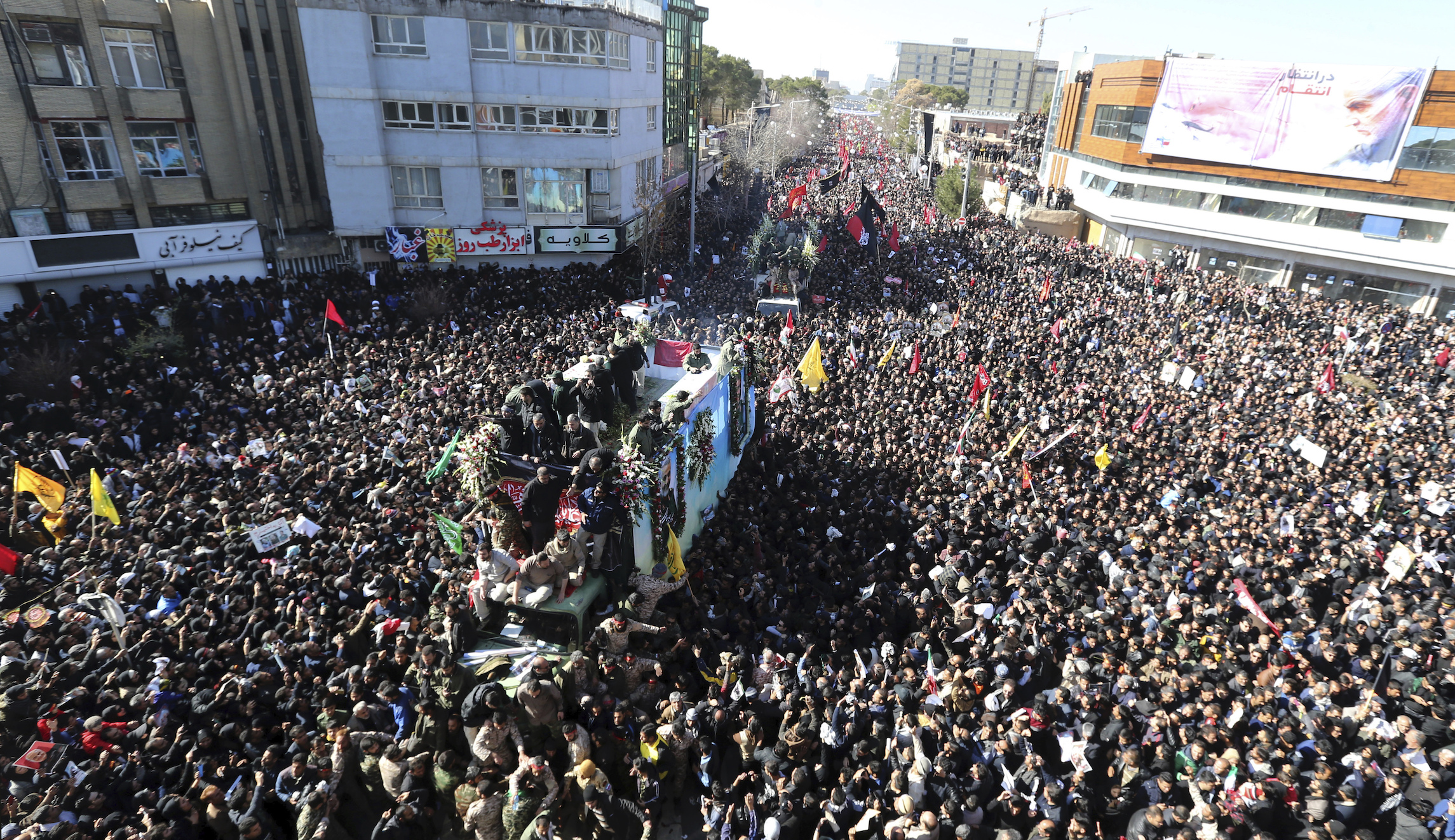Soleimani burial postponed after dozens killed in funeral procession stampede