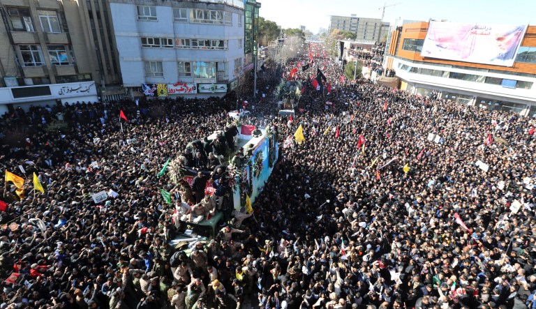 Soleimani burial postponed after dozens killed in funeral procession stampede
