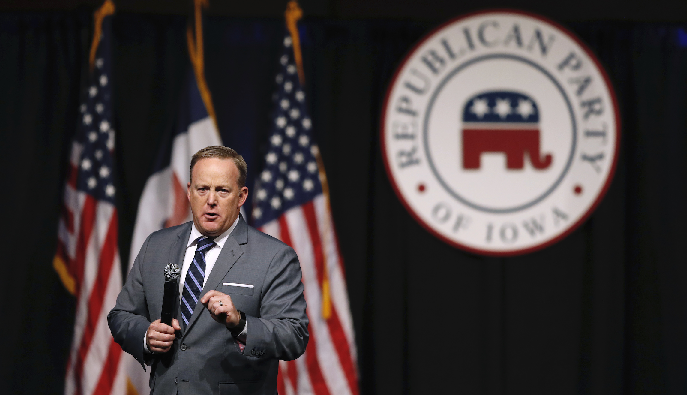 Sean Spicer steps out front in GOP fundraising, fight for House