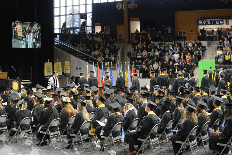 The University of Idaho's graduation ceremony went on as planned. An empty chair was spotted among the students graduating.
