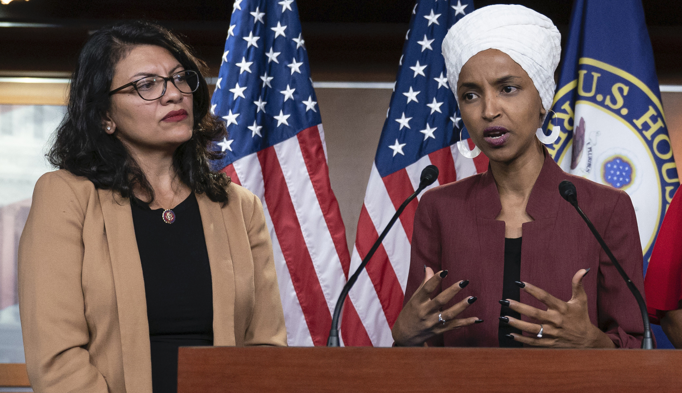 The media are mum on the virulently anti-Semitic group behind Rashida Tlaib’s and Ilhan Omar’s since-canceled Israel trip