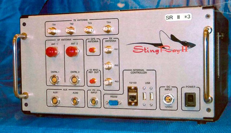 FILE - This undated file photo provided by the U.S. Patent and Trademark Office shows the StingRay II, a cellular site simulator used for surveillance purposes manufactured by Harris Corporation, of Melbourne, Fla.