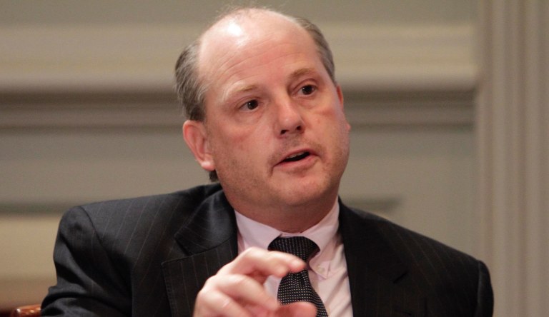 Leo E. Strine Jr. participates in a roundtable discussion: "Whose Financial System Is It Anyway?" during The Deal Economy 2011 conference at the New York Stock Exchange.