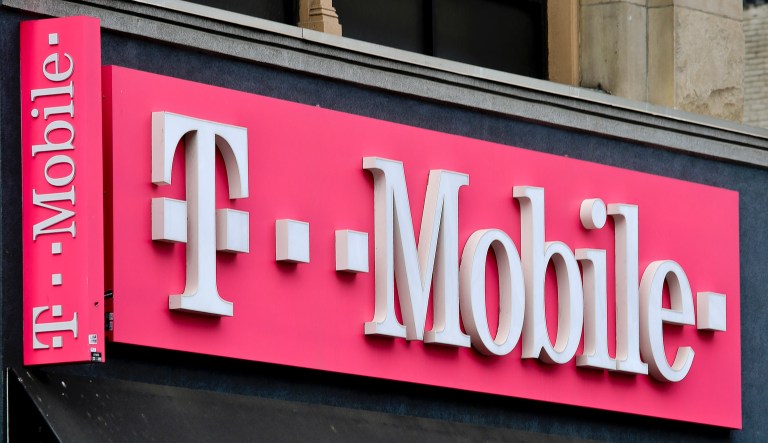 This photo shows a T-Mobile store in Herald Square, Monday April 30, 2018, in New York. Consumer advocacy groups are worried that T-Mobile's bid for Sprint could lead to higher prices on cellphone plans.