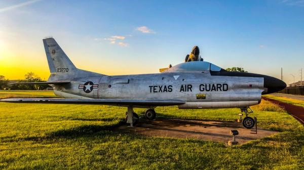 Historical aircraft previously utilized by the Texas Air National Guard are viewable to the public as a static display at the Texas Military Department Headquarters, Camp Mabry, in Austin, Texas. 