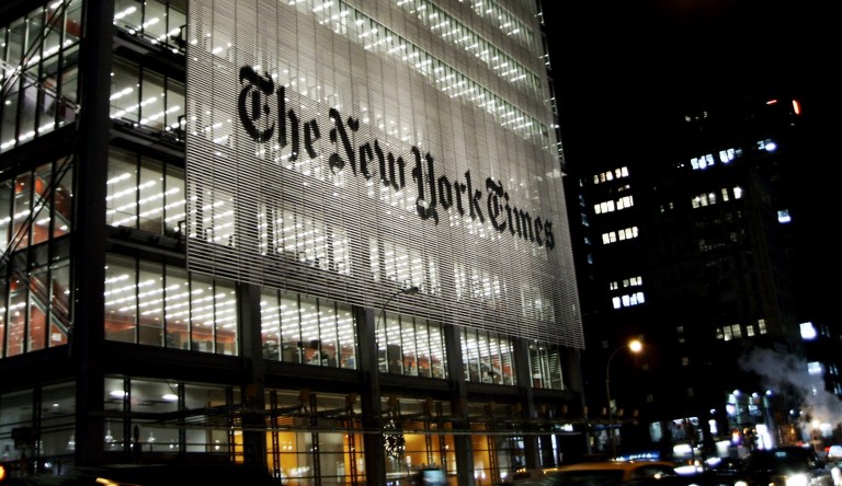 The New York Times building.