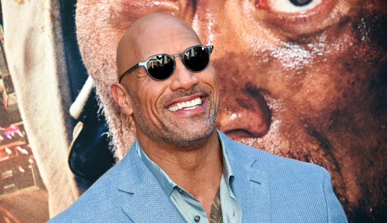 In this July 10, 2018 file photo, Actor Dwayne Johnson attends the "Skyscraper" premiere in New York. Johnson, who plays an amputee in the action movie, said Thursday, July 12, he is joining the Boston-based Ruderman Family Foundation, calling for more inclusion and opportunities for people with disabilities in the entertainment industry.