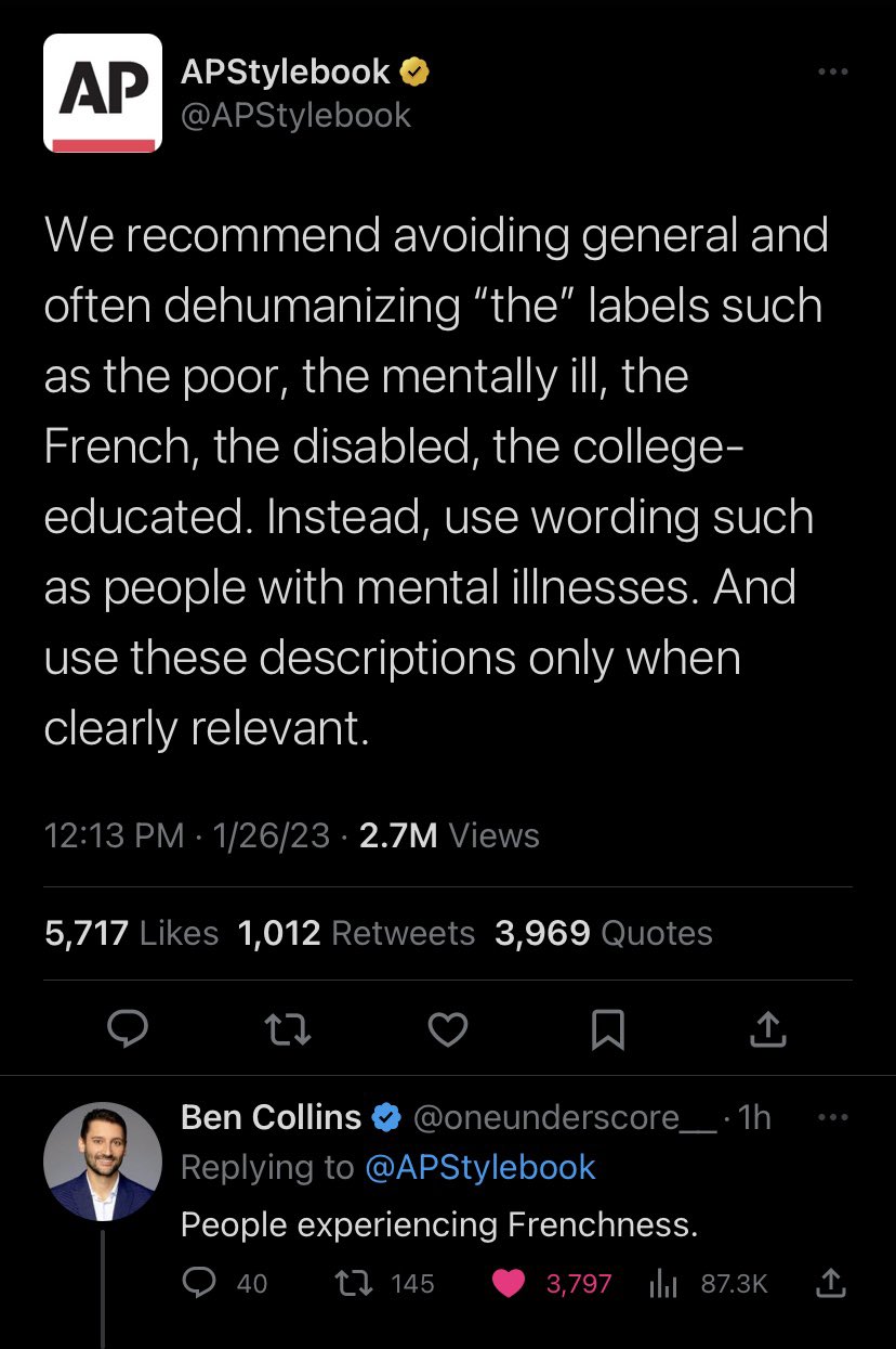 Insufferable are the Woke…