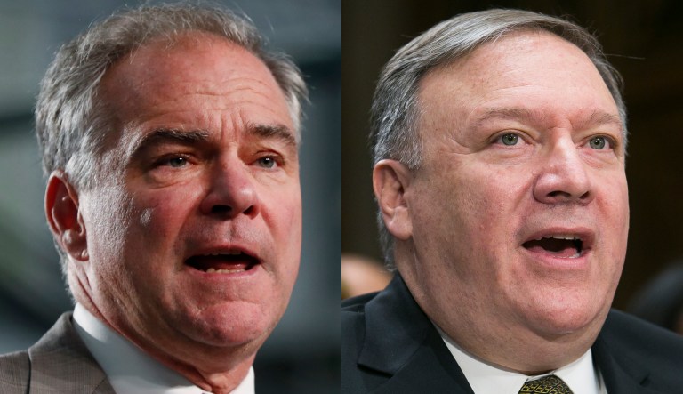 Tim Kaine and Mike Pompeo
