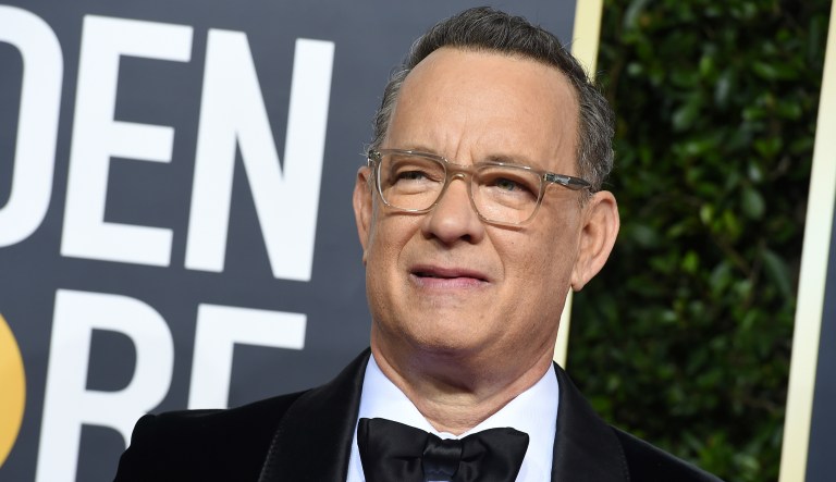 In this Jan. 5, 2020 file photo, Tom Hanks arrives at the 77th annual Golden Globe Awards at the Beverly Hilton Hotel in Beverly Hills, Calif. For the first time in its lengthy history, âSaturday Night Liveâ held an all-quarantine version, which aired Saturday, April 11 with stars delivering taped material primarily from their homes. Coronavirus pioneer Hanks was the guest host, with Chris Martin the musical guest and cameos from Larry David portraying Bernie Sanders and Alec Baldwin as President Donald Trump.