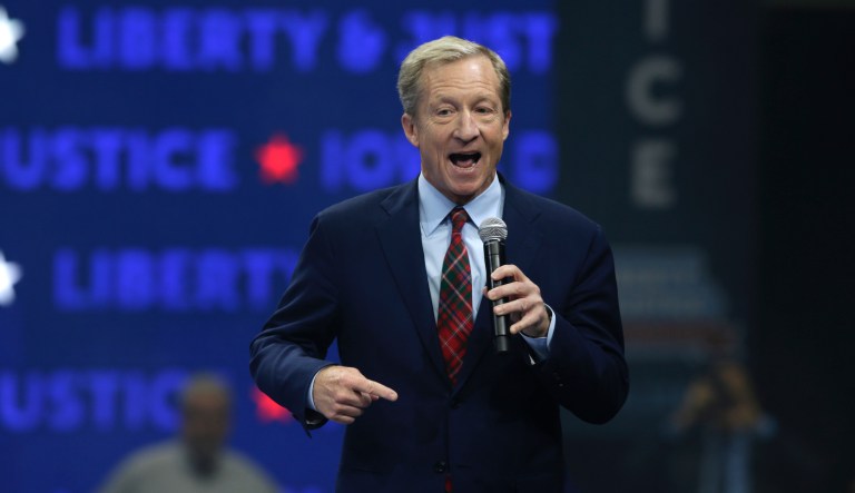 Tom Steyer apologizes for campaign aide who stole Kamala Harris’s voter data