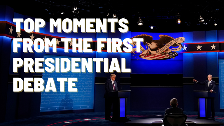 Top moments from the first presidential debate