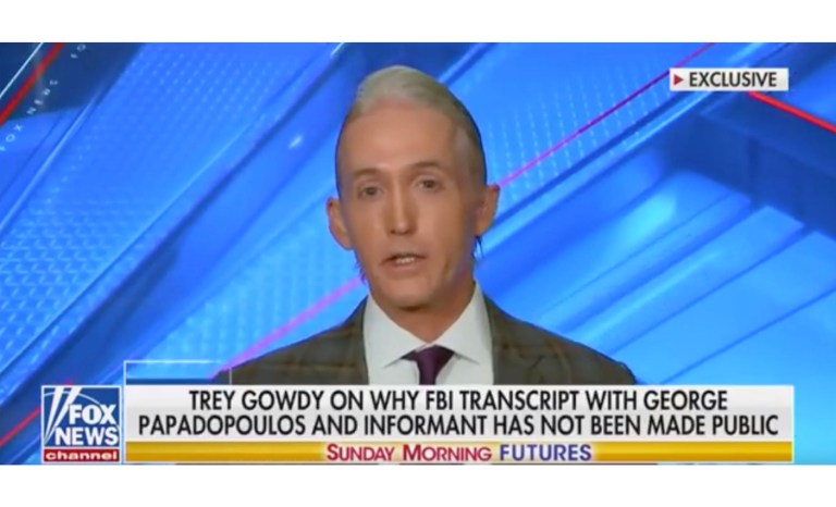 Gowdy: Papadopoulos transcripts are exculpatory