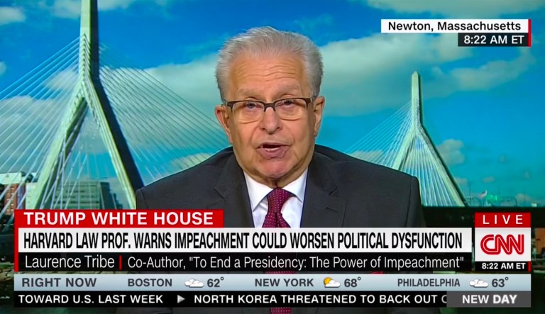 Harvard Law professor Laurence Tribe tells Democrats ‘to shoot to kill’ in impeaching Trump