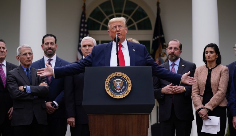 ‘A nasty question’: Trump pressed on dismantling of White House pandemic response team