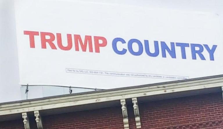 ‘Free speech just got thrown out the window’: Pro-Trump billboard removed days before election