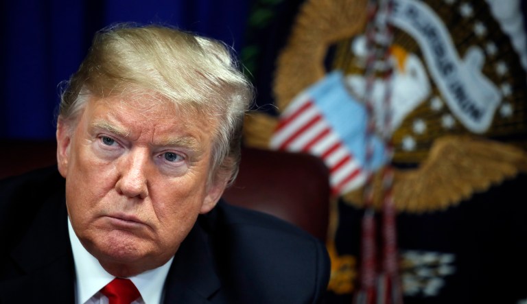President Donald Trump speaks during a roundtable discussion on the First Step Act, Monday, Nov. 26, 2018, in Gulfport, Miss.