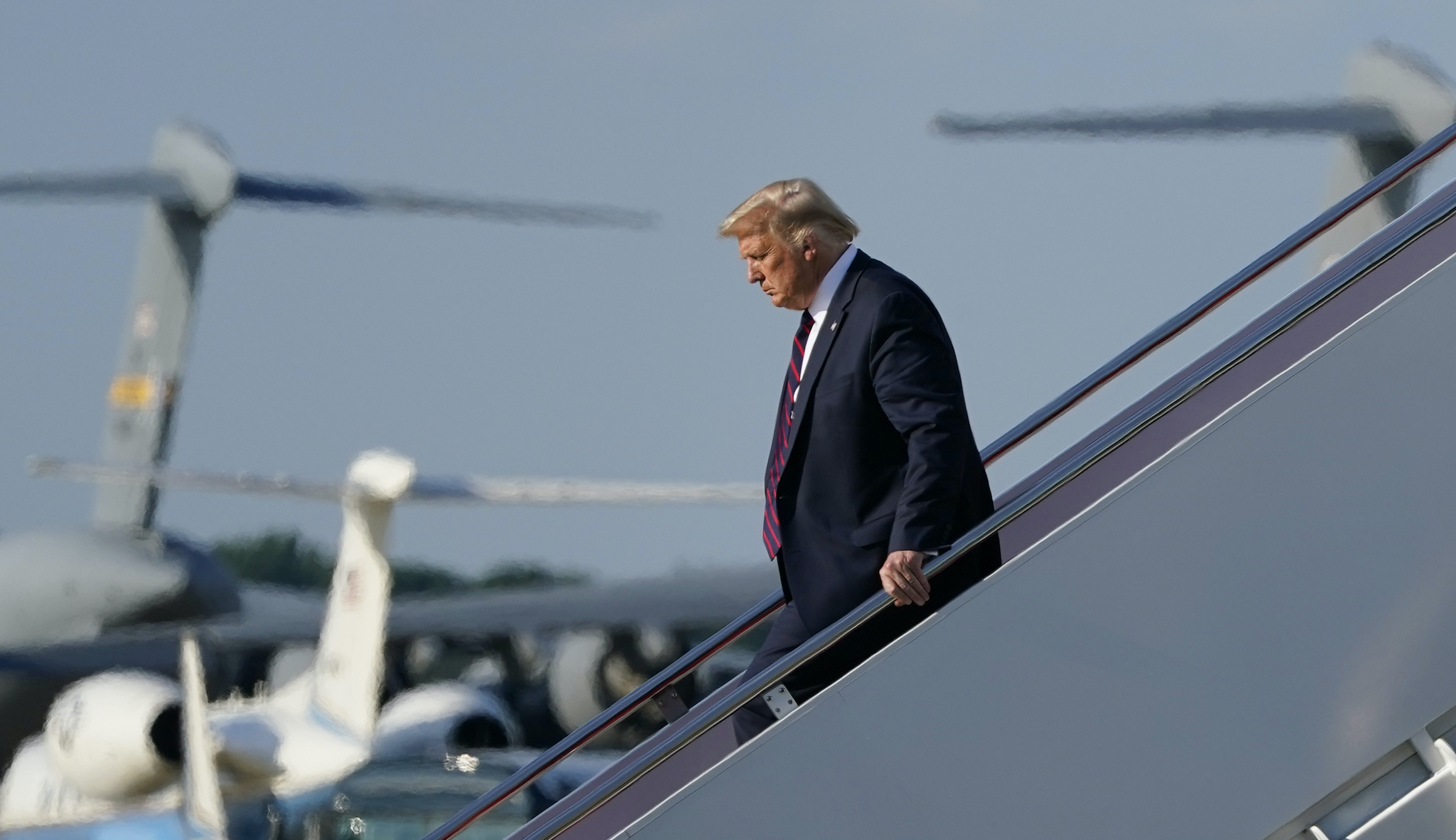 Trump goes on the offensive against Biden over pandemic handling