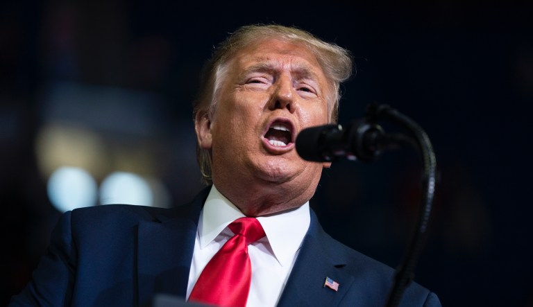 President Donald Trump speaks during a campaign rally at the BOK Center, Saturday, June 20, 2020, in Tulsa, Okla.