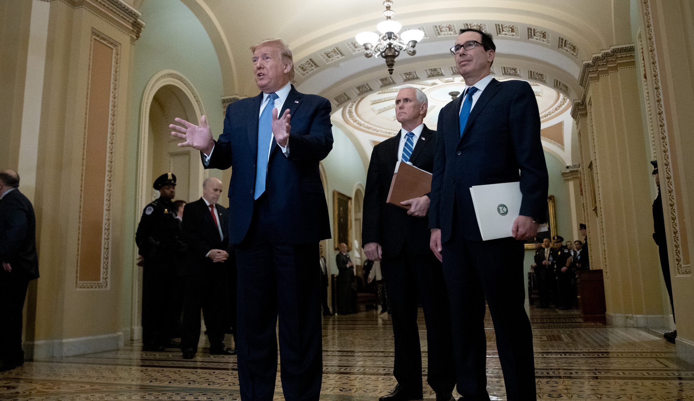 Trump assures Senate GOP on coronavirus: ‘Don’t panic’