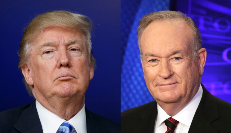 Bill O'Reilly and Donald Trump.
