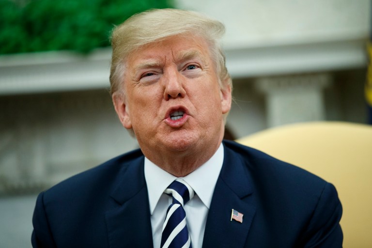 President Donald Trump at the White House March 20, 2018.