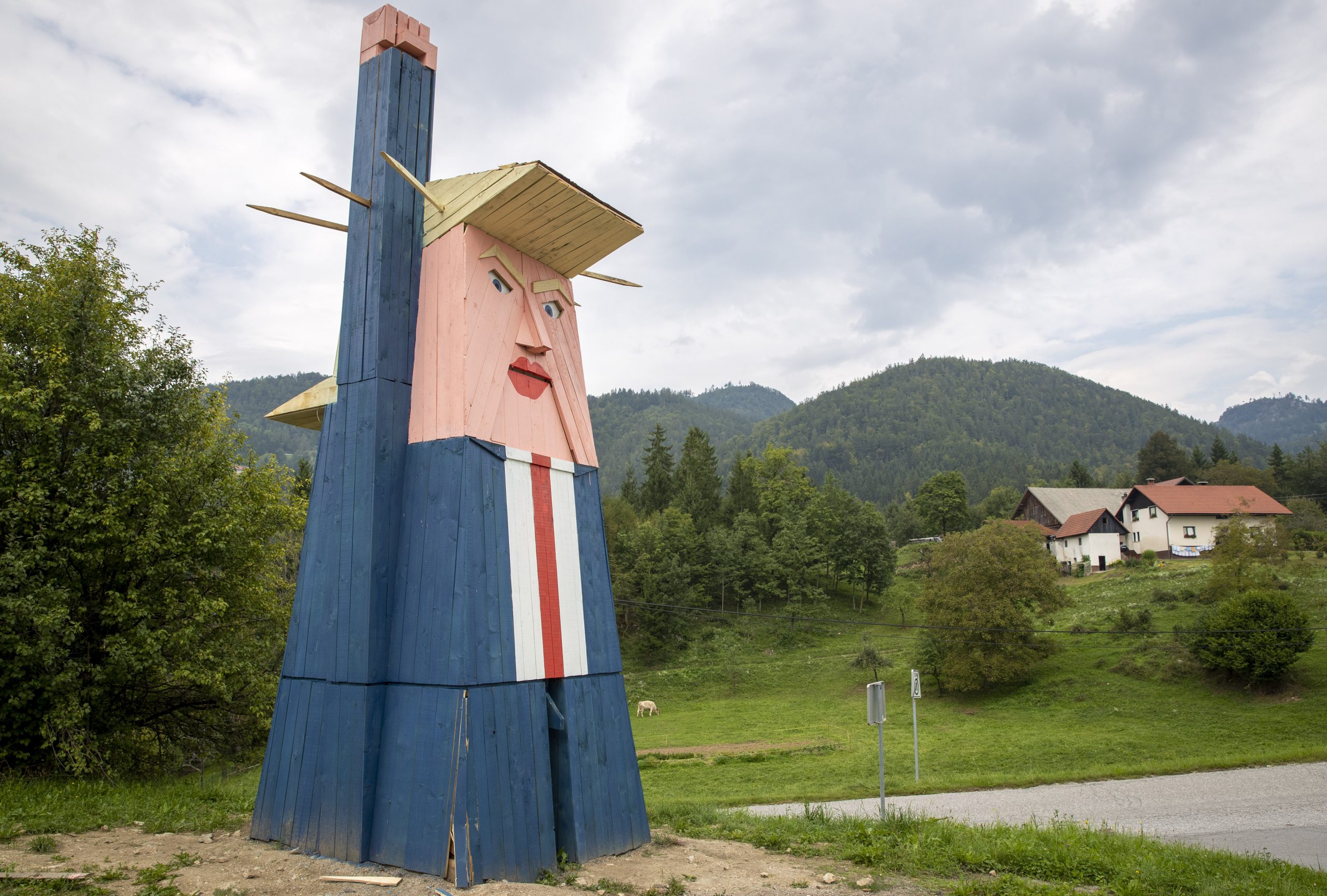 Slovenia Trump Statue