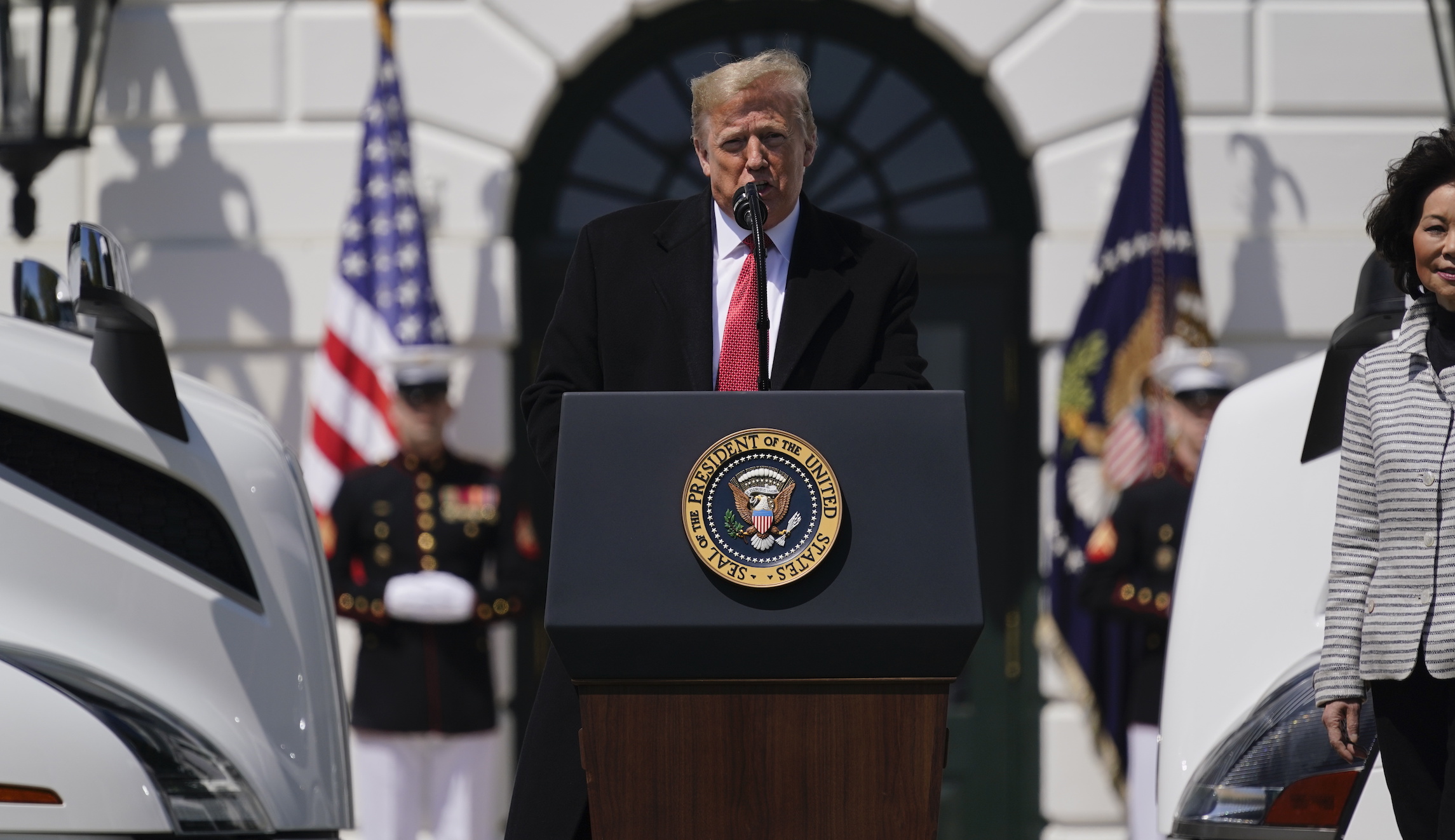 ‘The foot soldiers’: Trump hails truckers as ‘lifeblood’ of US economy during pandemic