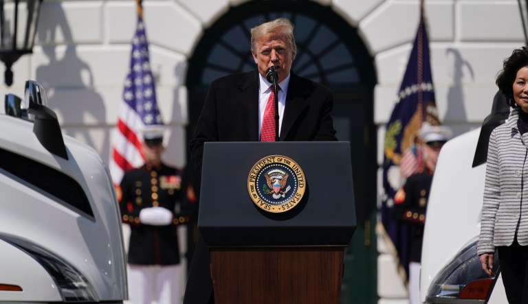 ‘The foot soldiers’: Trump hails truckers as ‘lifeblood’ of US economy during pandemic