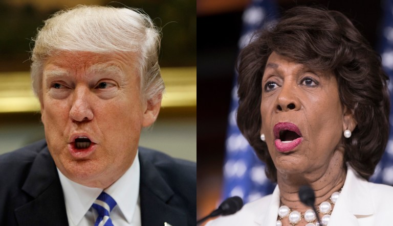 Donald Trump and Maxine Waters.