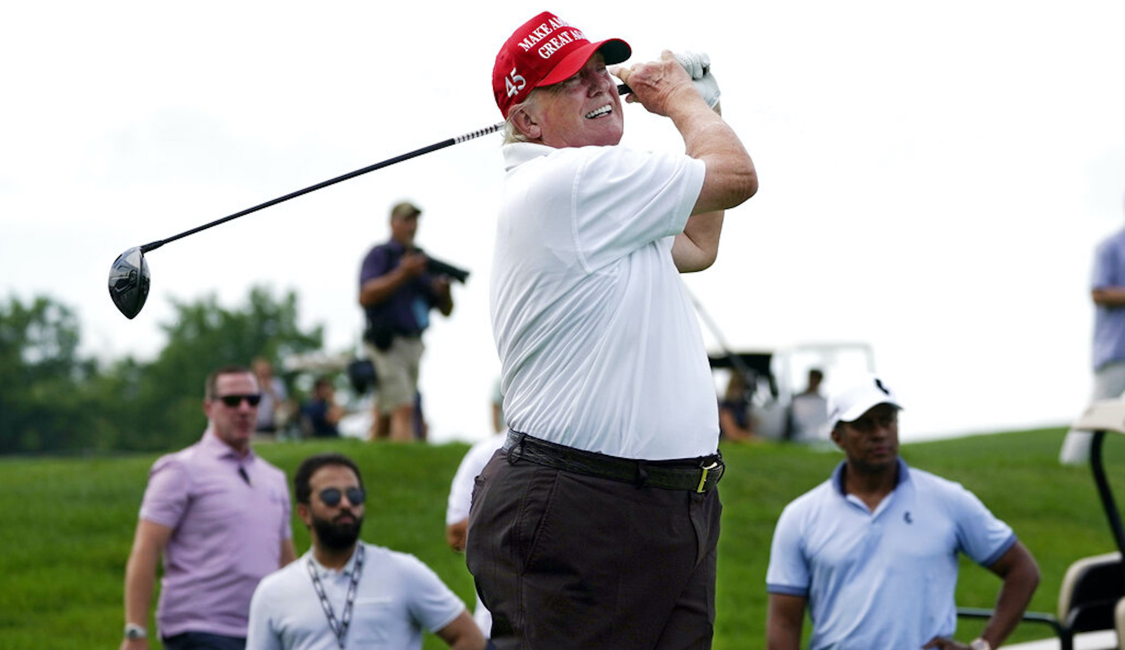 Watch this LIV! Trump tees off at Bedminster for start of controversial tournament