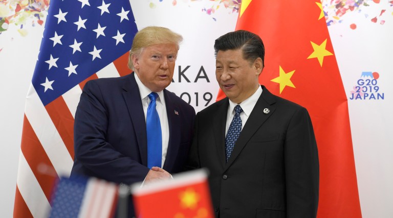 US-China trade talks 'back on track,' Trump says