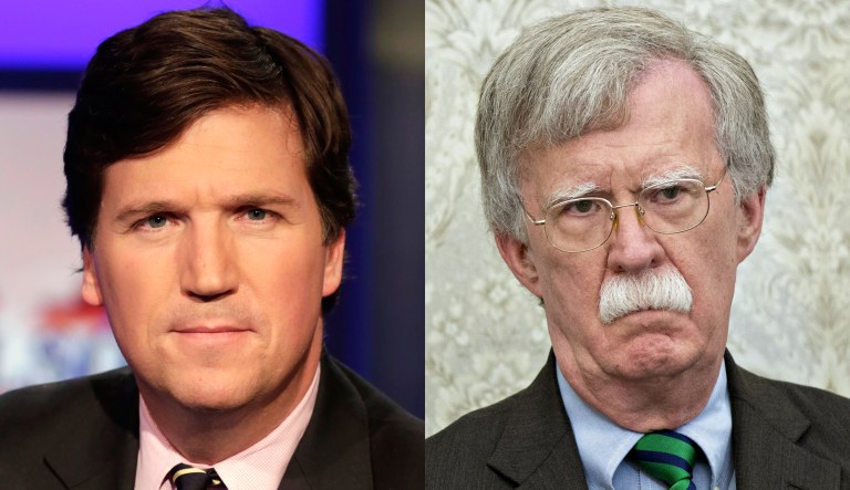 Tucker Carlson, John Bolton.