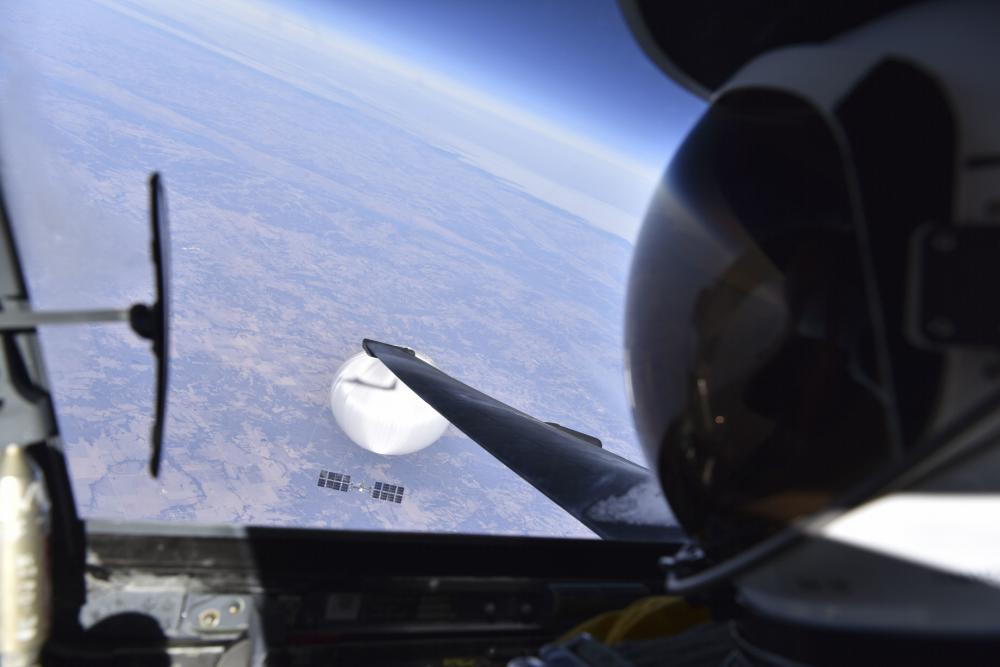 Pentagon releases image of Chinese balloon taken from US spy plane