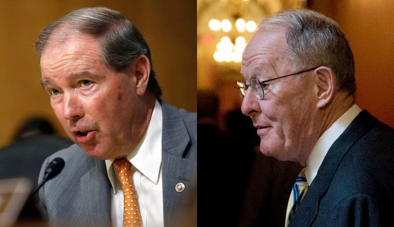 Sens. Tom Udall and Lamar Alexander are pictured.
