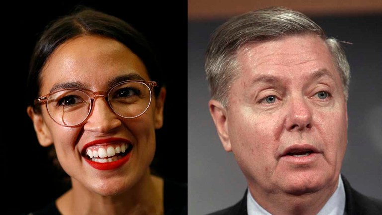 Alexandria Ocasio-Cortez, Lindsey Graham spar on Twitter over Tijuana-Holocaust comparison