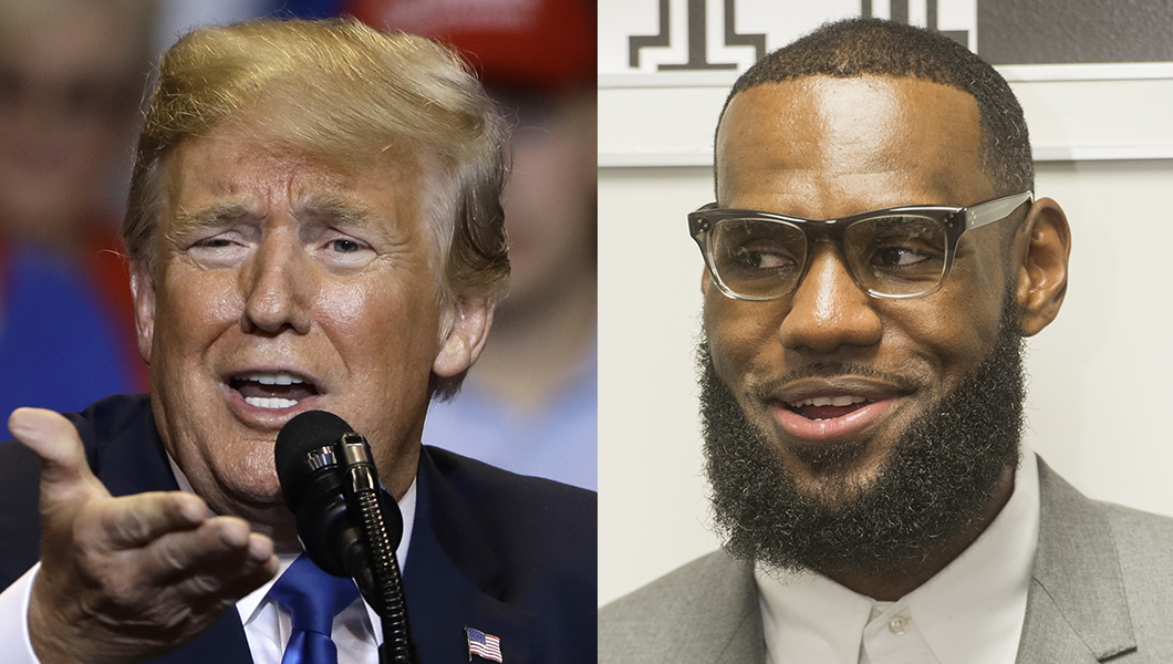 Trump attacks LeBron James in late night tweet