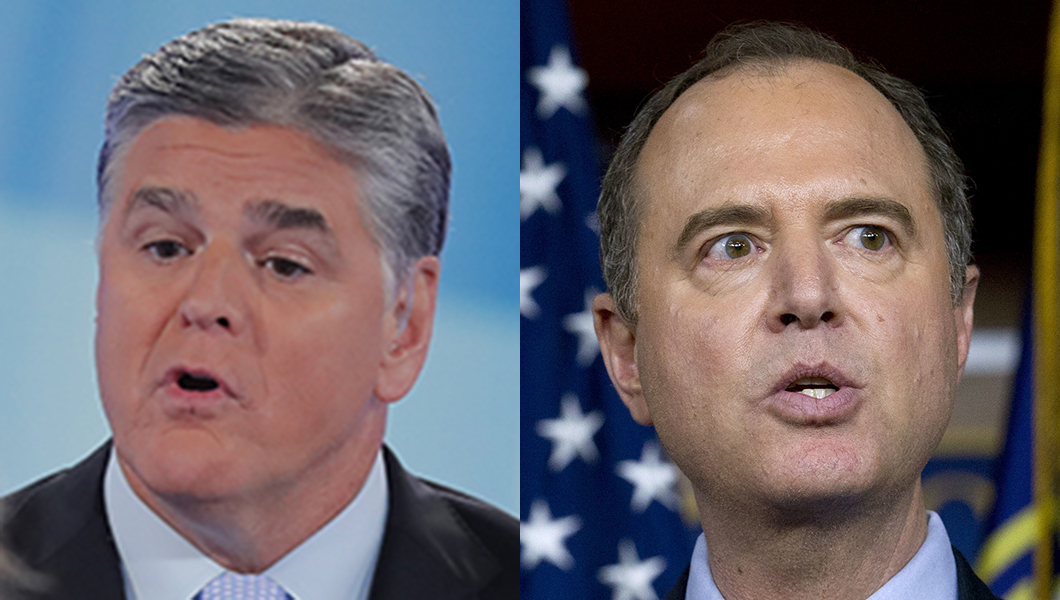 Sean Hannity says he has ‘dossier’ on Adam Schiff colluding with Russia