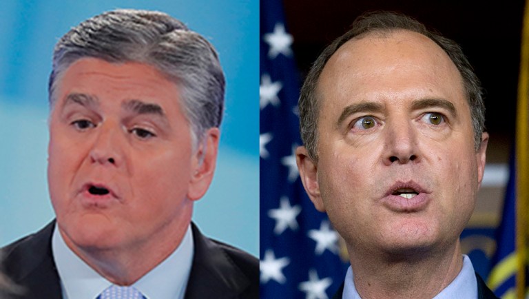 Sean Hannity says he has ‘dossier’ on Adam Schiff colluding with Russia