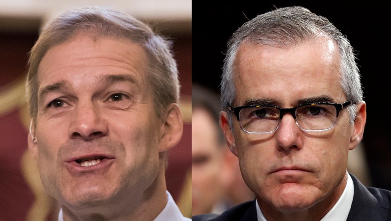 Jim Jordan: Andrew McCabe ‘particularly’ in trouble with the law