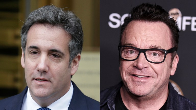 Michael Cohen denies telling Tom Arnold he’d help take down Trump