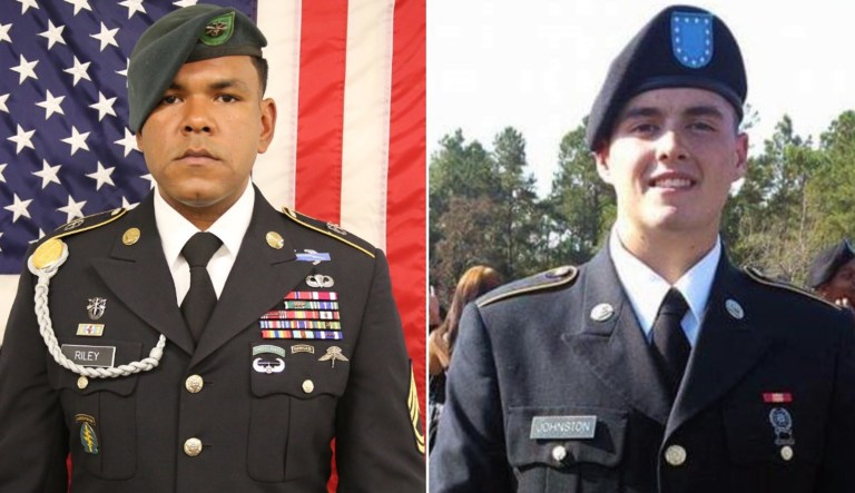Army Master Sgt. Micheal B. Riley, 32, and Sgt. James G. Johnston, 24.