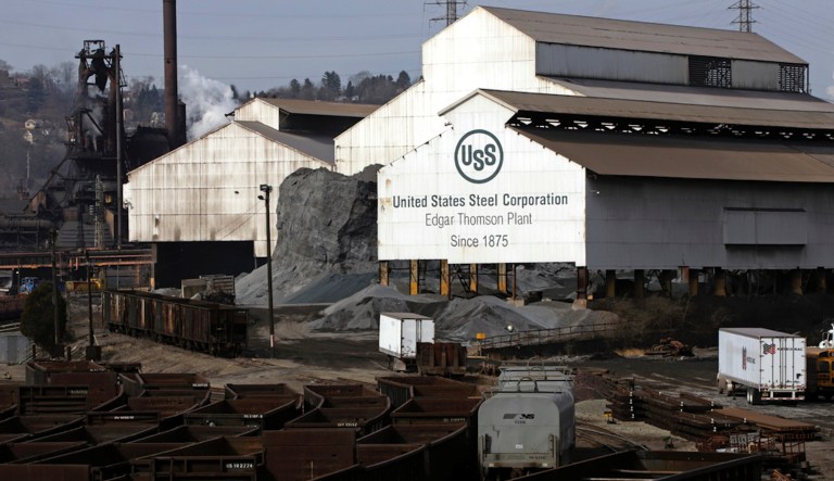 United States Steel's Edgar Thomson Plant in Braddock, Pennsylvania, is shown on Feb. 26, 2019. U.S. Steel, the Pittsburgh steel producer that played a key role in the nationâs industrialization, is being acquired by Nippon Steel in an all-cash deal valued at approximately $14.1 billion. The transaction is worth about $14.9 billion when including the assumption of debt. Nippon, which will pay $55 per share for U.S. Steel, said Monday, Dec. 18, 2023, that the deal will bolster its manufacturing and technology capabilities.