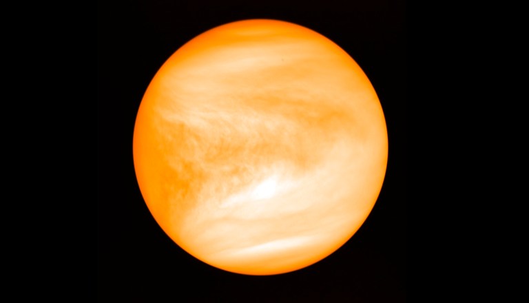 This May 2016 photo provided by researcher Jane Greaves shows the planet Venus, seen from the Japan Aerospace Exploration Agency's Akatsuki probe.