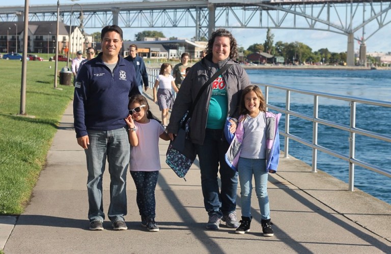 Shane Hernandez and family