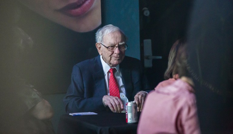 Warren Buffett, chairman and chief executive officer of Berkshire Hathaway Inc., plays bridge at an event on the sidelines of the Berkshire Hathaway annual shareholders meeting in Omaha, Nebraska, U.S., on Sunday, May 6, 2018. Buffett said he doesn't want Berkshire Hathaway Inc. being a leader on cyber insurance because neither he nor others in the industry really know the risk.