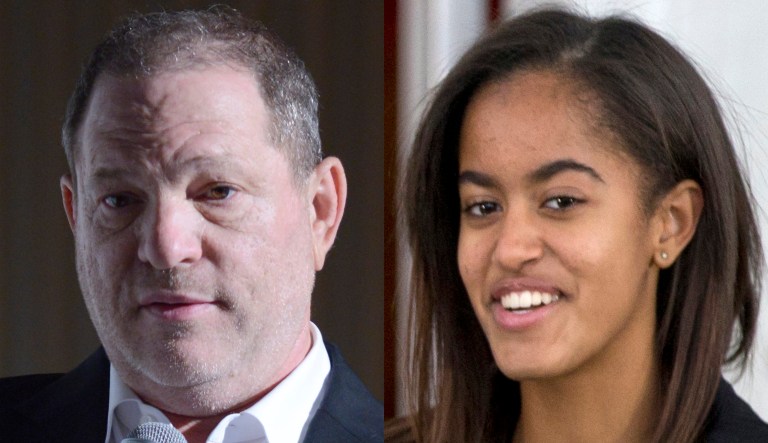 Harvey Weinstein and Malia Obama