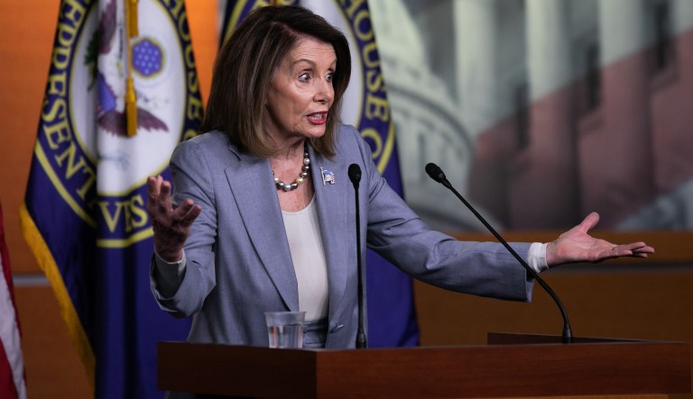 House Speaker Nancy Pelosi speaks during her weekly press conference on Capitol Hill, Thursday, May 23, 2019.