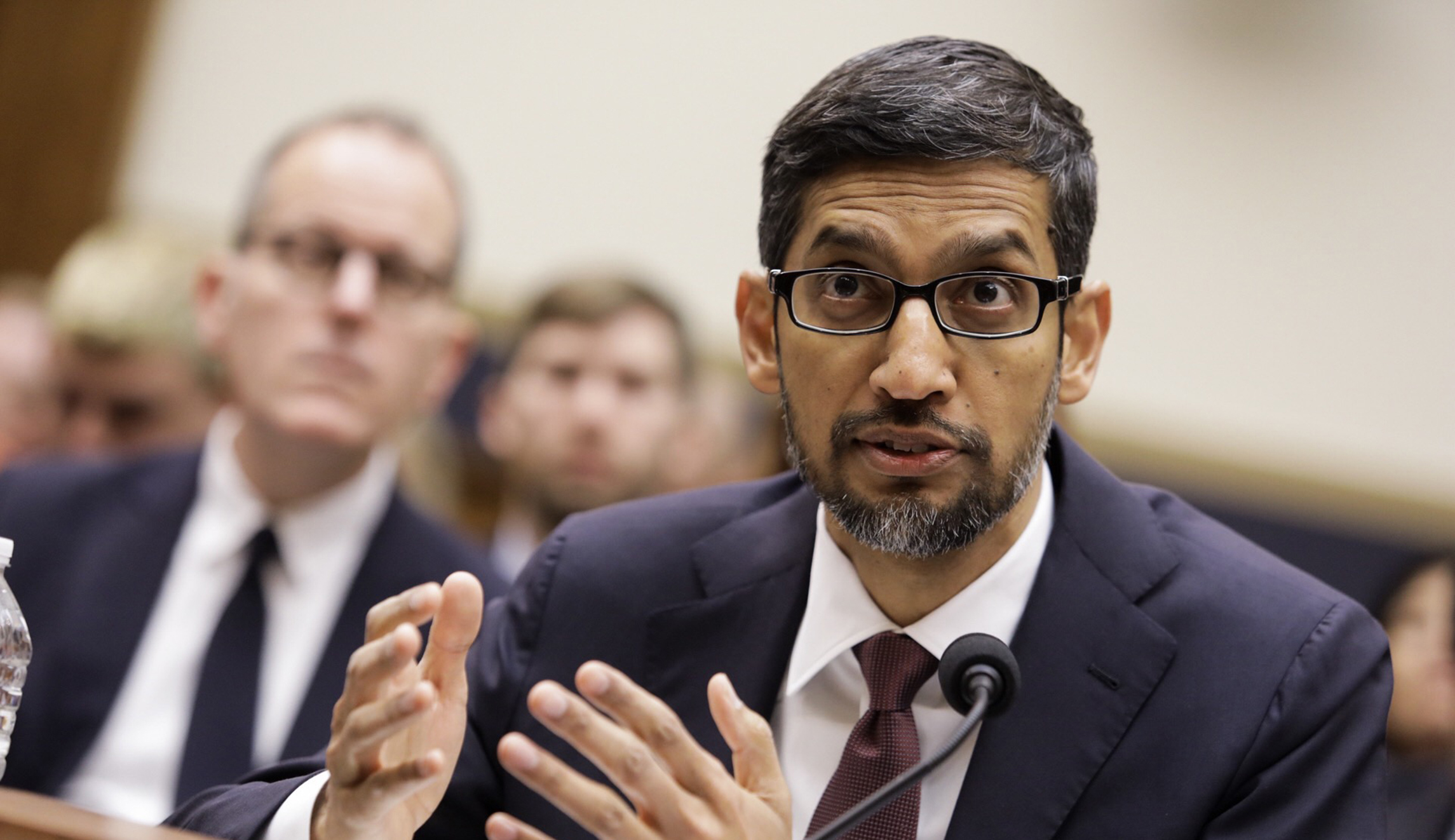 Google is cozying up to China's government, and CEO Sundar Pichai doesn't want to admit it